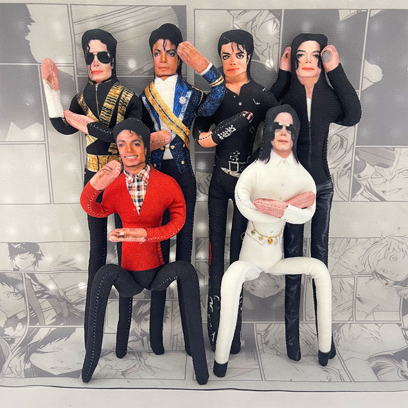 Anime Merchandise Plush Toys - Michael Jackson Figurka z ruchomymi stawami,